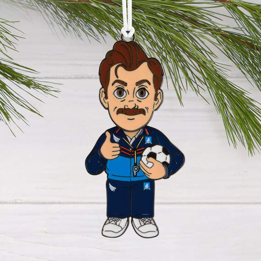 Hallmark : Ted Lasso™ Moving Metal Hallmark Ornament - Hallmark : Ted Lasso™ Moving Metal Hallmark Ornament