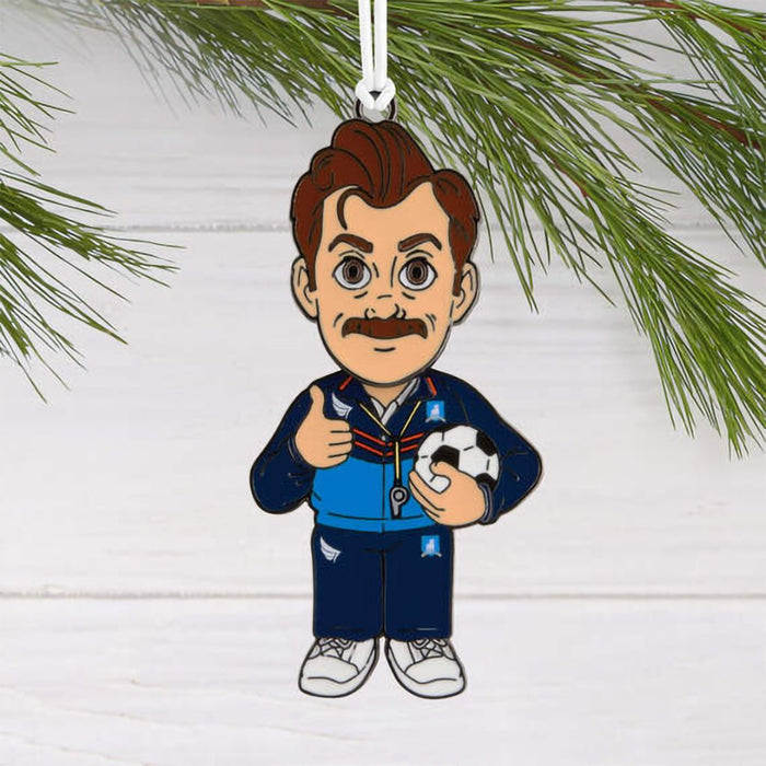 Hallmark : Ted Lasso™ Moving Metal Hallmark Ornament - Hallmark : Ted Lasso™ Moving Metal Hallmark Ornament