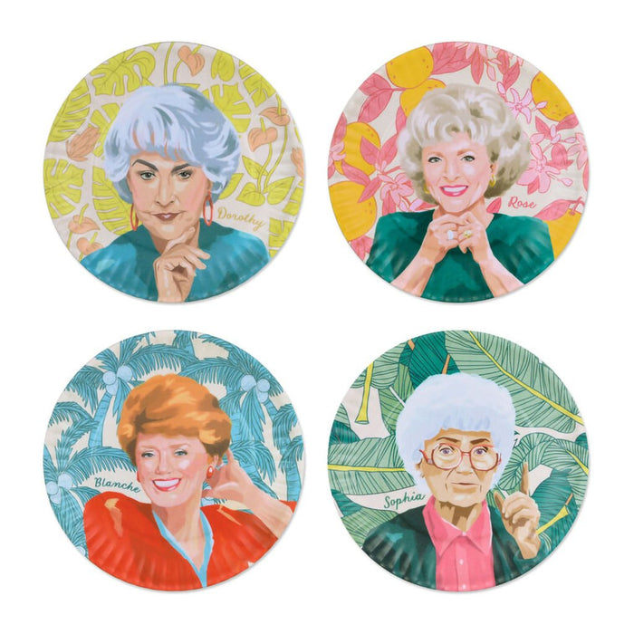 Hallmark : The Golden Girls Appetizer Plates, Set of 4 - Hallmark : The Golden Girls Appetizer Plates, Set of 4