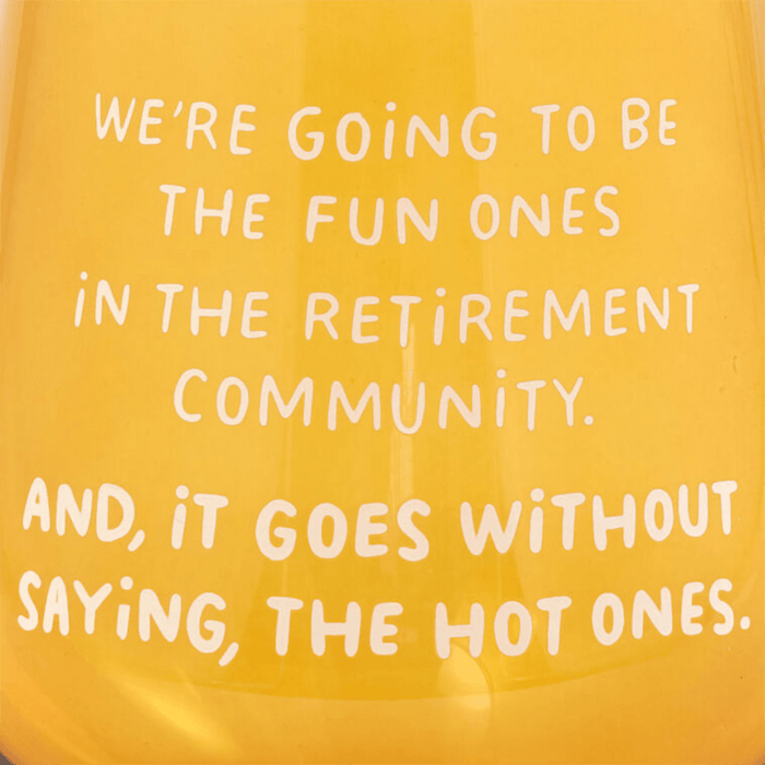 Hallmark : The Hot Ones Funny Stemless Wine Glass, 15.5 oz. - Hallmark : The Hot Ones Funny Stemless Wine Glass, 15.5 oz.