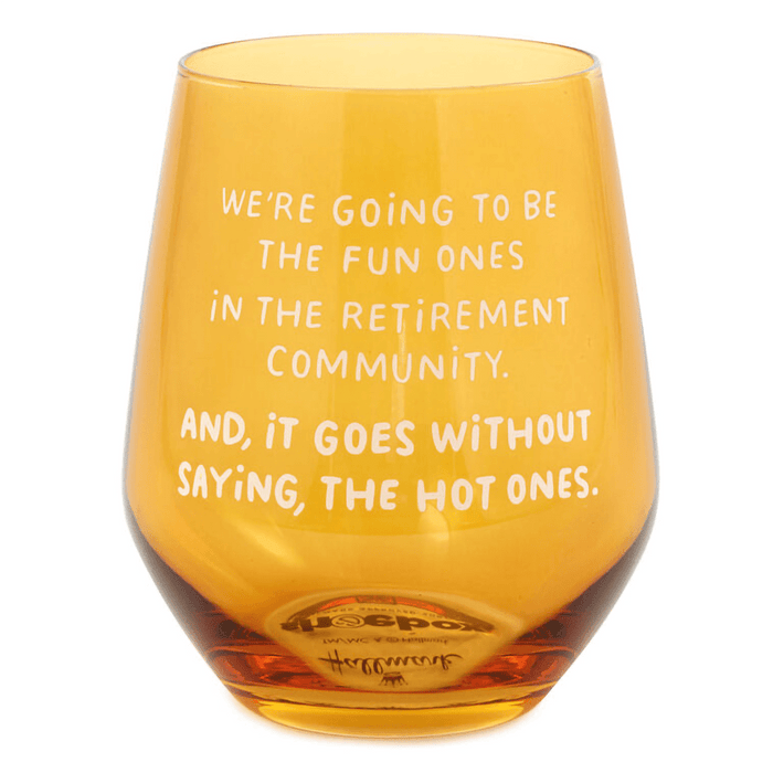 Hallmark : The Hot Ones Funny Stemless Wine Glass, 15.5 oz. - Hallmark : The Hot Ones Funny Stemless Wine Glass, 15.5 oz.
