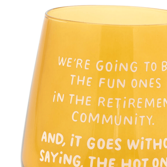 Hallmark : The Hot Ones Funny Stemless Wine Glass, 15.5 oz. - Hallmark : The Hot Ones Funny Stemless Wine Glass, 15.5 oz.