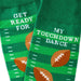 Hallmark : Touchdown Dance Football Novelty Crew Socks - Hallmark : Touchdown Dance Football Novelty Crew Socks