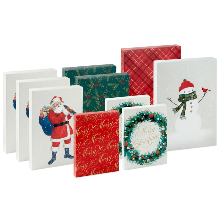 Hallmark : Traditional 10 - Pack Assortment Christmas Gift Box Bundle - Hallmark : Traditional 10 - Pack Assortment Christmas Gift Box Bundle