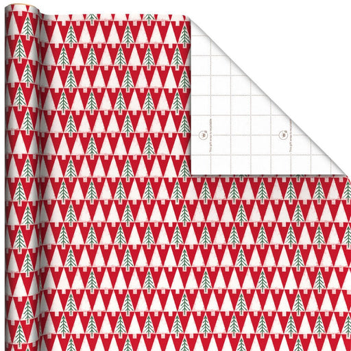 Hallmark : Triangle Trees Christmas Wrapping Paper Roll, 22.5 sq. ft. - Hallmark : Triangle Trees Christmas Wrapping Paper Roll, 22.5 sq. ft.