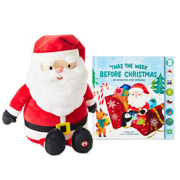 Hallmark : ’Twas the Week Before Christmas Interactive Santa Plush and Book With Sound - Hallmark : ’Twas the Week Before Christmas Interactive Santa Plush and Book With Sound