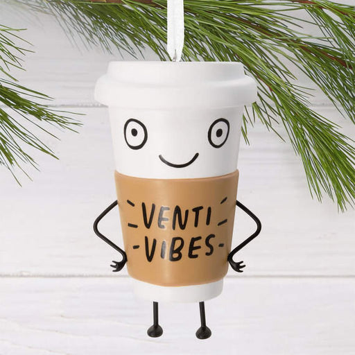 Hallmark : Venti Vibes Coffee Cup Hallmark Ornament - Hallmark : Venti Vibes Coffee Cup Hallmark Ornament