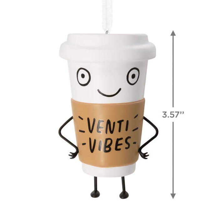 Hallmark : Venti Vibes Coffee Cup Hallmark Ornament - Hallmark : Venti Vibes Coffee Cup Hallmark Ornament