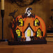 Hallmark : Wide Light - Up Pumpkin House Halloween Decoration - Hallmark : Wide Light - Up Pumpkin House Halloween Decoration