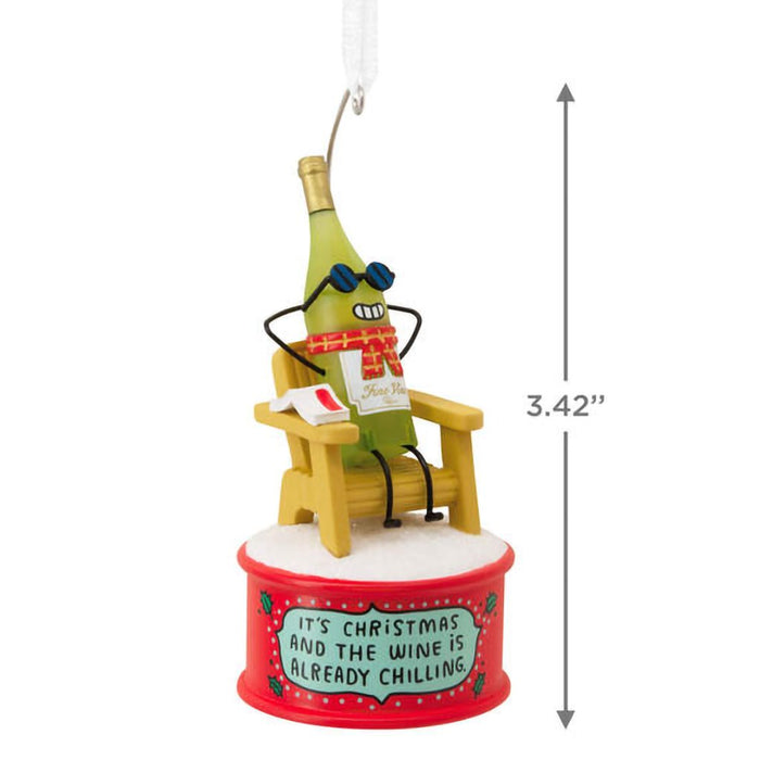 Hallmark : Wine Is Chilling Hallmark Ornament - Hallmark : Wine Is Chilling Hallmark Ornament