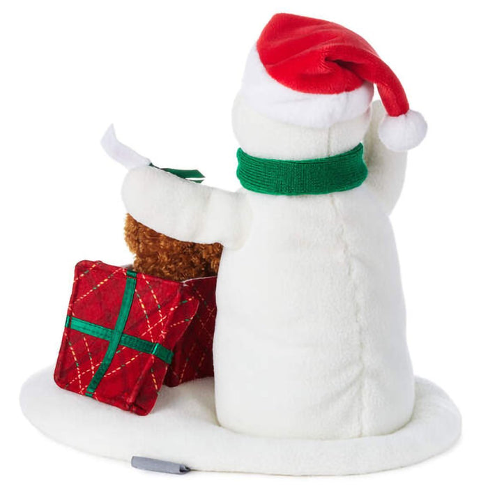 Hallmark : Wrapped in Joy Singing Snowman Plush With Motion, 10" - Hallmark : Wrapped in Joy Singing Snowman Plush With Motion, 10"