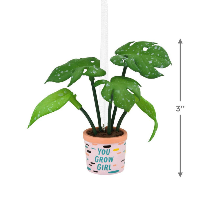 Hallmark : You Grow Girl Houseplant Hallmark Ornament - Hallmark : You Grow Girl Houseplant Hallmark Ornament