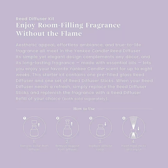 Yankee Candle : Lemon Lavender Reed Diffuser Kit