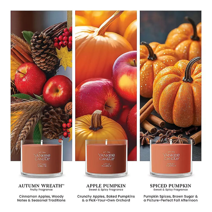 Yankee Candle : Pumpkin Season Minis Candle Gift Set Trio