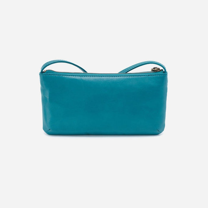 HOBO : Cara Crossbody in Polished Leather - Biscayne Blue - HOBO : Cara Crossbody in Polished Leather - Biscayne Blue