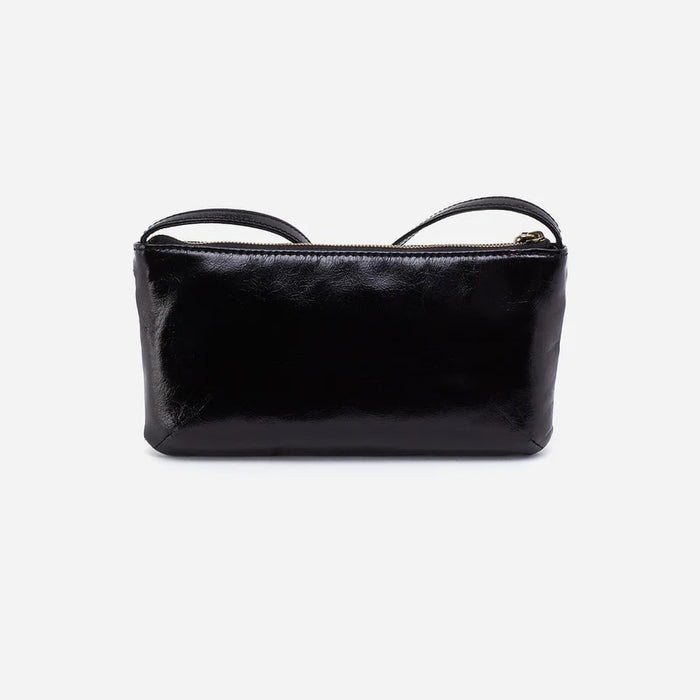 HOBO : Cara Crossbody in Polished Leather - Black - HOBO : Cara Crossbody in Polished Leather - Black