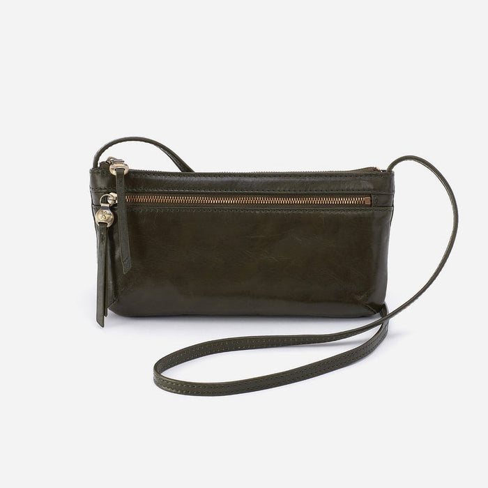 HOBO : Cara Crossbody in Polished Leather - Deep Moss - HOBO : Cara Crossbody in Polished Leather - Deep Moss