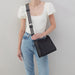 HOBO : Cass Crossbody in Pebbled Leather - Black - HOBO : Cass Crossbody in Pebbled Leather - Black