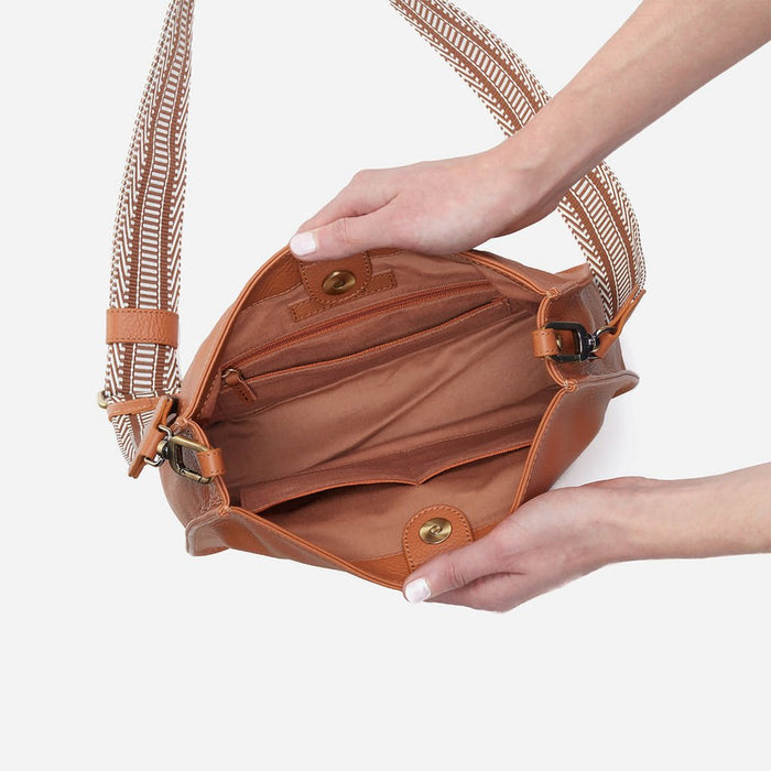 HOBO : Cass Crossbody in Pebbled Leather - Butterscotch - HOBO : Cass Crossbody in Pebbled Leather - Butterscotch