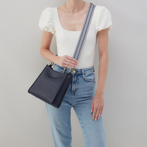 HOBO : Cass Crossbody in Pebbled Leather - Sapphire - HOBO : Cass Crossbody in Pebbled Leather - Sapphire