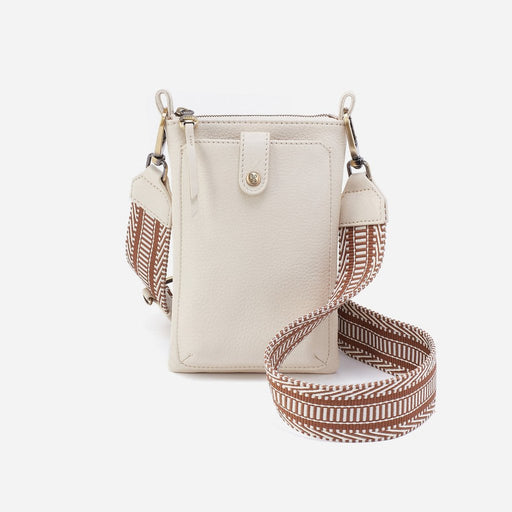 HOBO : Cass Phone Crossbody in Pebbled Leather - Ivory - HOBO : Cass Phone Crossbody in Pebbled Leather - Ivory