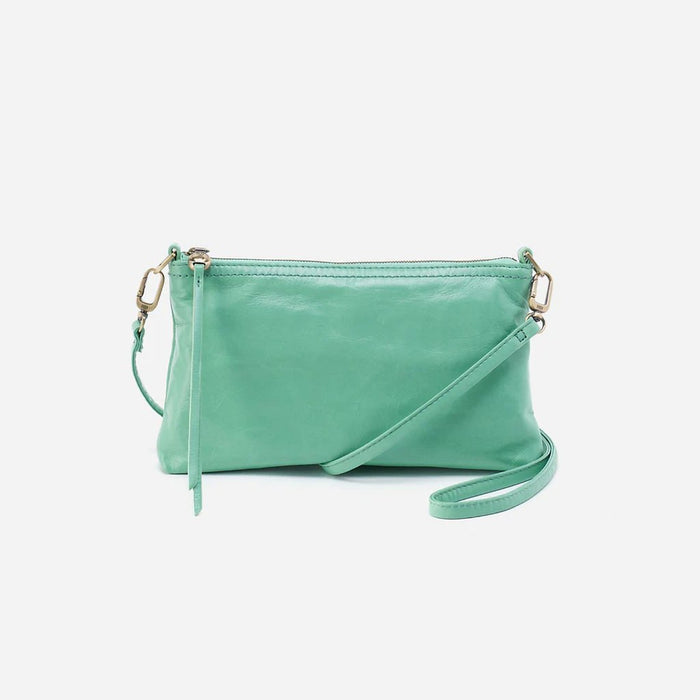 HOBO : Darcy Crossbody in Polished Leather - Seaglass - HOBO : Darcy Crossbody in Polished Leather - Seaglass