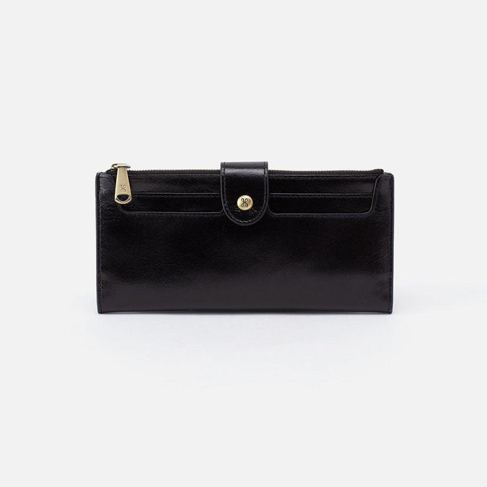 HOBO : Dunn Continental Wallet in Black - HOBO : Dunn Continental Wallet in Black - Annies Hallmark and Gretchens Hallmark, Sister Stores