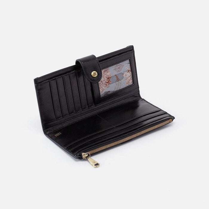 HOBO : Dunn Continental Wallet in Black - HOBO : Dunn Continental Wallet in Black - Annies Hallmark and Gretchens Hallmark, Sister Stores