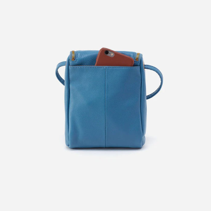 HOBO : Fern Crossbody in Pebbled Leather - Dusty Blue - HOBO : Fern Crossbody in Pebbled Leather - Dusty Blue