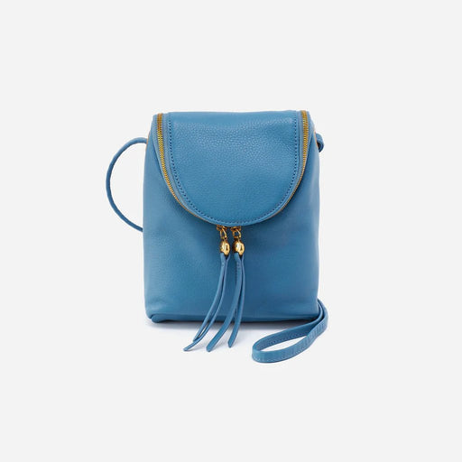 HOBO : Fern Crossbody in Pebbled Leather - Dusty Blue - HOBO : Fern Crossbody in Pebbled Leather - Dusty Blue