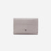 HOBO : Jill Trifold Wallet in Polished Leather - Light Grey - HOBO : Jill Trifold Wallet in Polished Leather - Light Grey