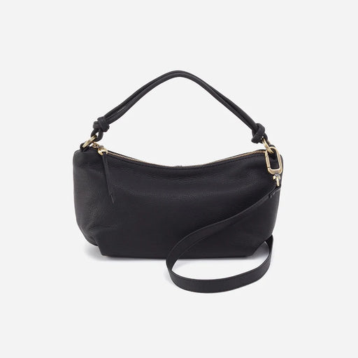 HOBO : Lindley Crossbody in Soft Pebbled Leather - Black - HOBO : Lindley Crossbody in Soft Pebbled Leather - Black