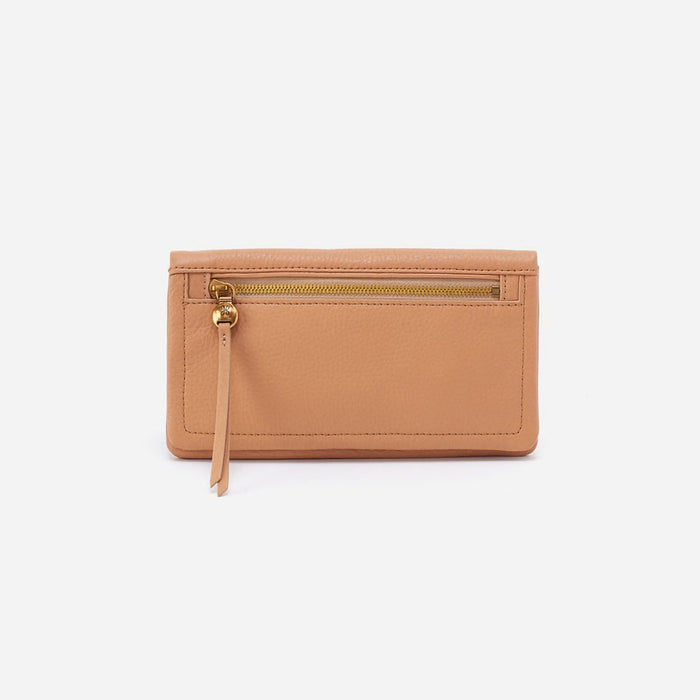 Hobo : Lumen Continental Wallet in Pebbled Leather - Sandstorm - Hobo : Lumen Continental Wallet in Pebbled Leather - Sandstorm