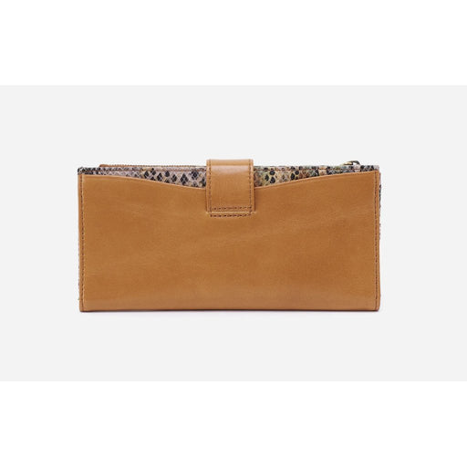 HOBO : Max Continental Wallet in Mixed Leathers - Natural - HOBO : Max Continental Wallet in Mixed Leathers - Natural