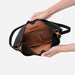 HOBO : Pier Shoulder Bag in Pebbled Leather - Black - HOBO : Pier Shoulder Bag in Pebbled Leather - Black