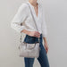 HOBO : Render Small Crossbody in Polished Leather - Light Grey - HOBO : Render Small Crossbody in Polished Leather - Light Grey