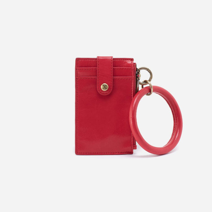 HOBO : Ring Credit Card Wristlet in In Polished Leather - Hibiscus - HOBO : Ring Credit Card Wristlet in In Polished Leather - Hibiscus