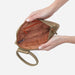 HOBO : Sable Wristlet In Metallic Leather - Burnished Sage - HOBO : Sable Wristlet In Metallic Leather - Burnished Sage