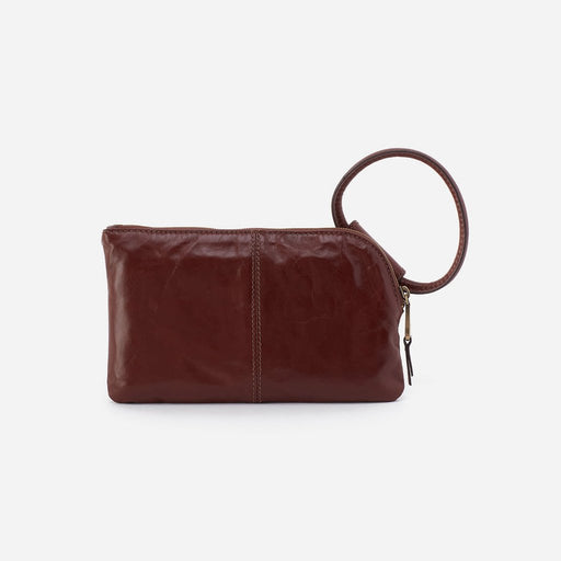 HOBO : Sable Wristlet In Polished Leather - Chocolate - HOBO : Sable Wristlet In Polished Leather - Chocolate