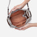 Hobo : Sheila Crossbody in Polished Leather - Light - Light Grey - Hobo : Sheila Crossbody in Polished Leather - Light - Light Grey