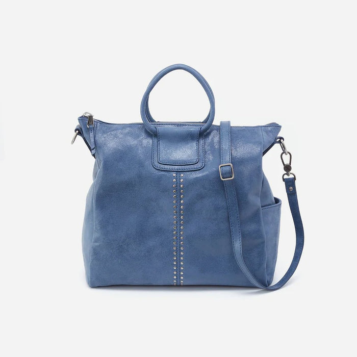 HOBO : Sheila Large Satchel in Buffed Leather - Azure - HOBO : Sheila Large Satchel in Buffed Leather - Azure