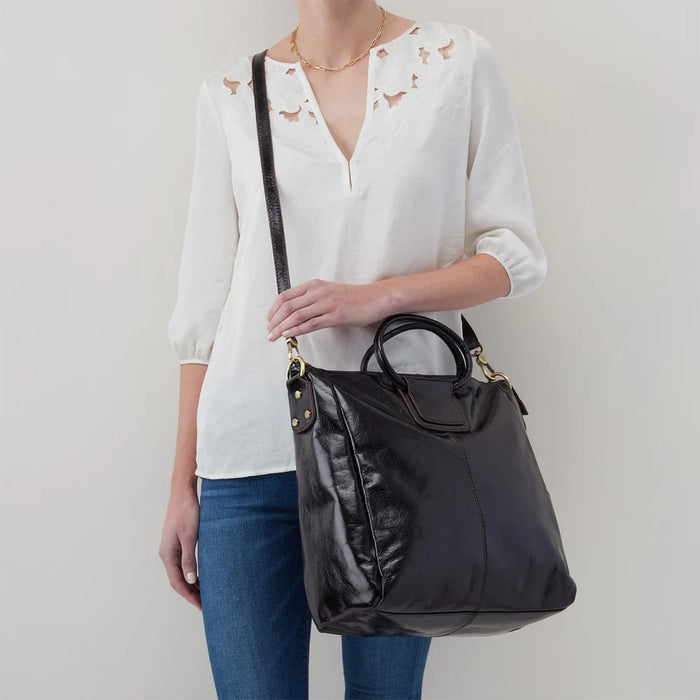 HOBO : Sheila Large Satchel in Buffed Leather - Natural - HOBO : Sheila Large Satchel in Buffed Leather - Natural