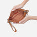 HOBO : Vida Wristlet in Polished Leathe - Natural - HOBO : Vida Wristlet in Polished Leathe - Natural