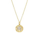 White Sapphire Sand Dollar Necklace on a white background