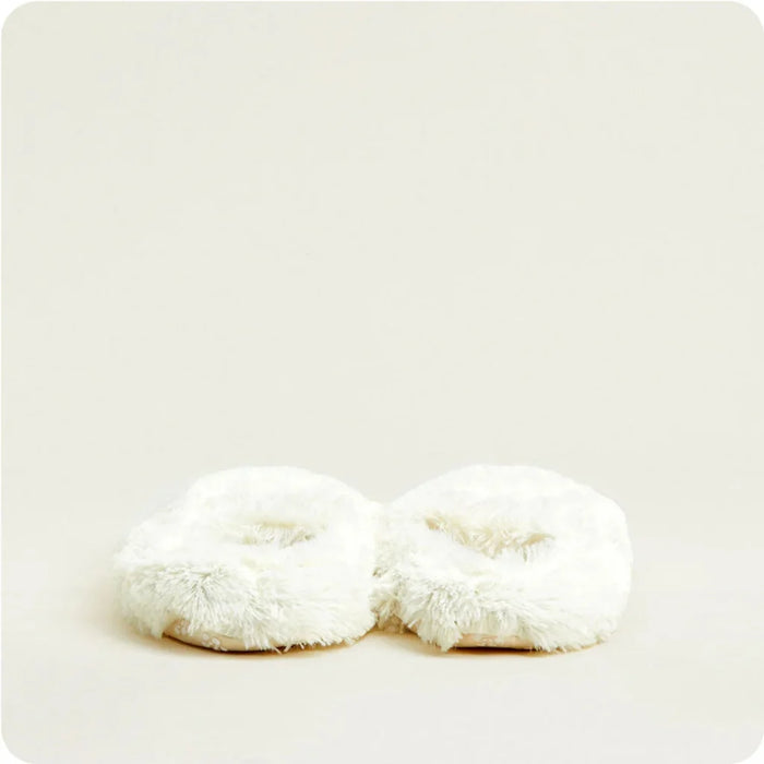 Warmies : Cream Slippers Warmies back view