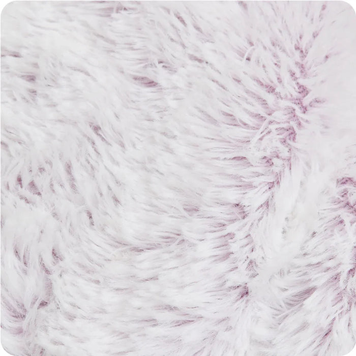 Close-up of a fluffy pink fabric texture