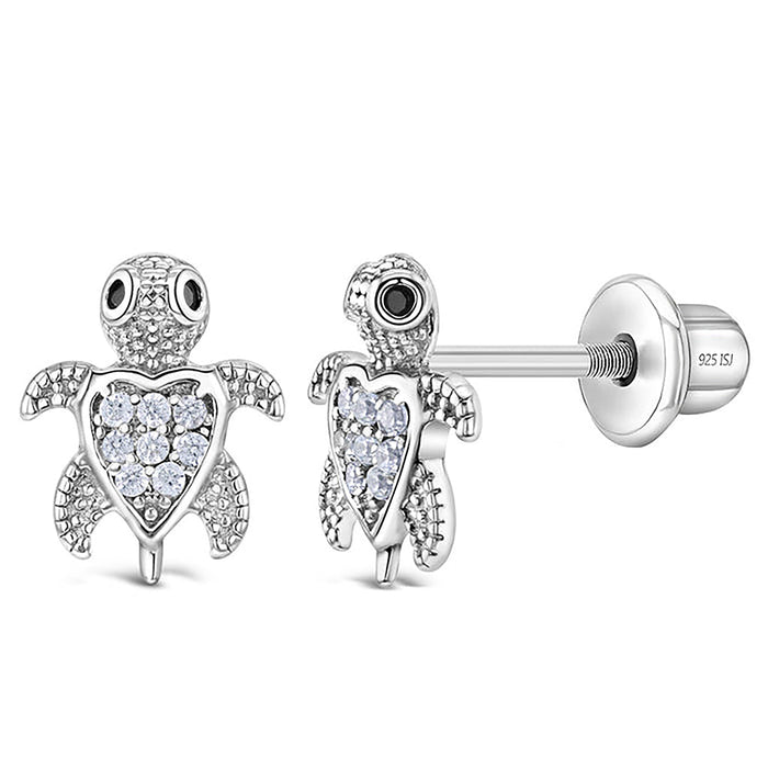 In Season Jewelry : Adorable Turtle Girl Earrings - In Season Jewelry : Adorable Turtle Girl Earrings