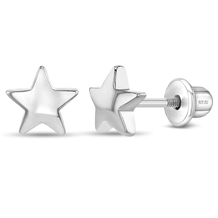 In Season Jewelry : Classic Polished Star Kids Earrings - In Season Jewelry : Classic Polished Star Kids Earrings