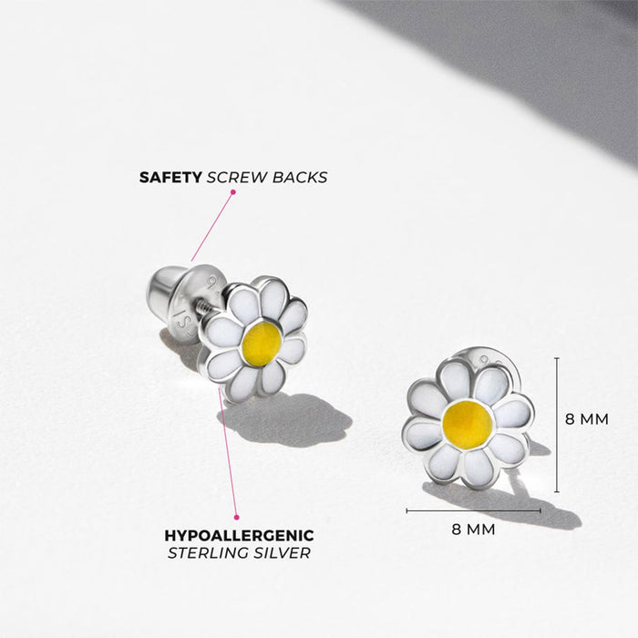 In Season Jewelry : Delightful Daisy Girl Earrings - Assorted by Color - In Season Jewelry : Delightful Daisy Girl Earrings - Assorted by Color