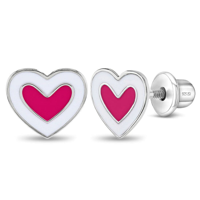 In Season Jewelry : Hearts & More Hearts Kids Earrings - Pink - In Season Jewelry : Hearts & More Hearts Kids Earrings - Pink